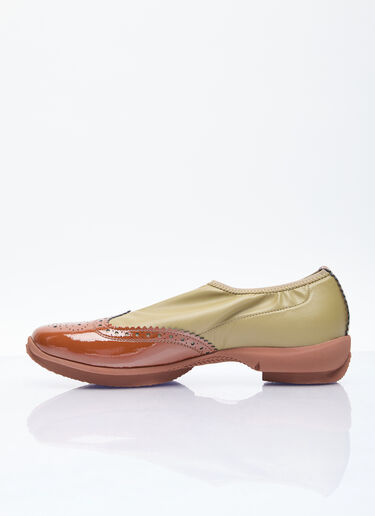 Kiko Kostadinov Sonia 一脚蹬布洛克鞋 卡其色 kko0256016