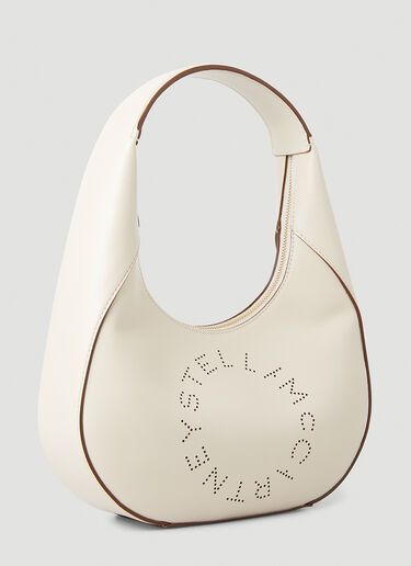Stella McCartney Perforated Logo Shoulder Bag White stm0246017