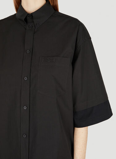 Balenciaga Oversized Shirt Black bal0248005