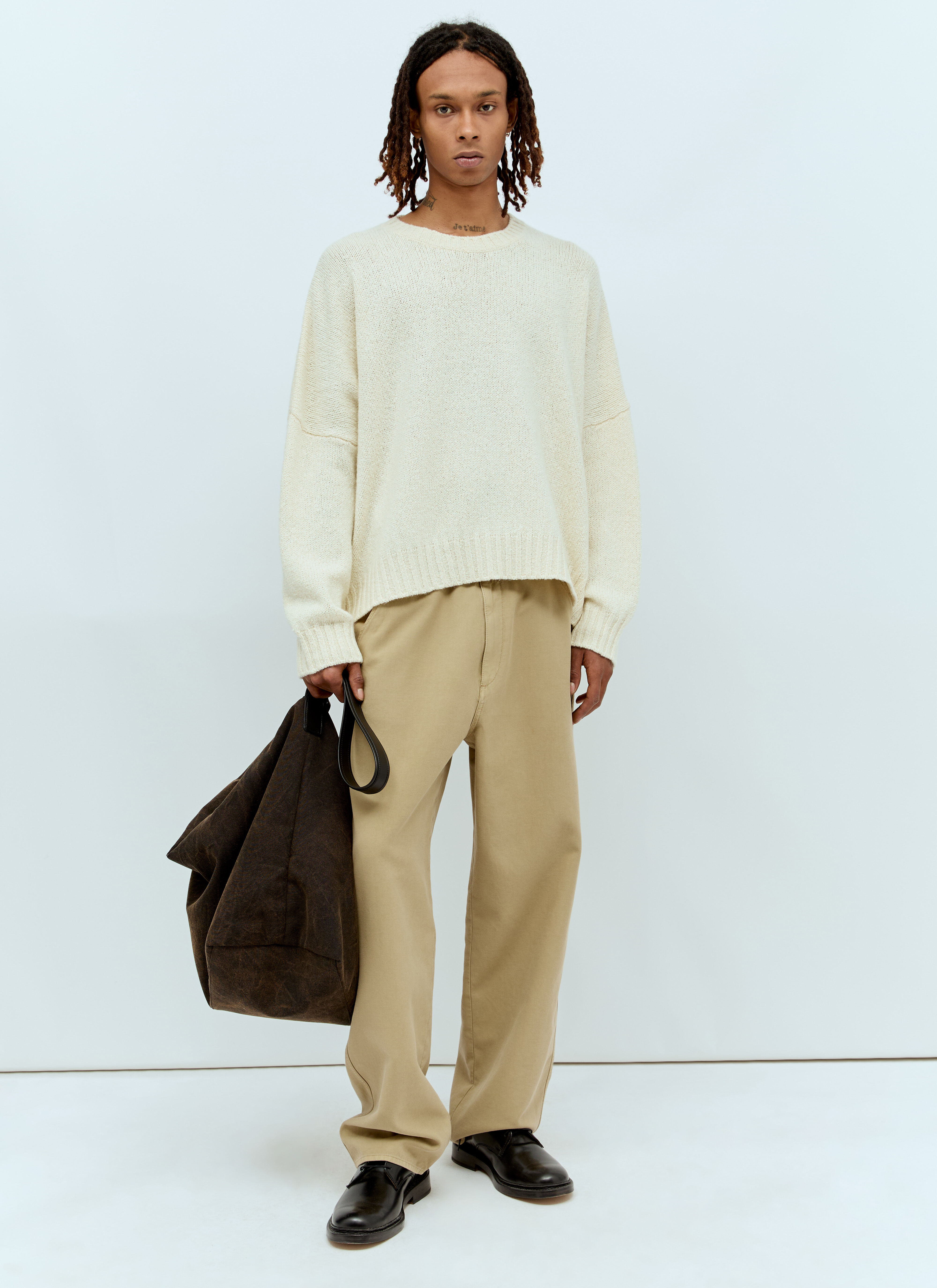The Row Men's' Marlon Pants in Beige | LN-CC®