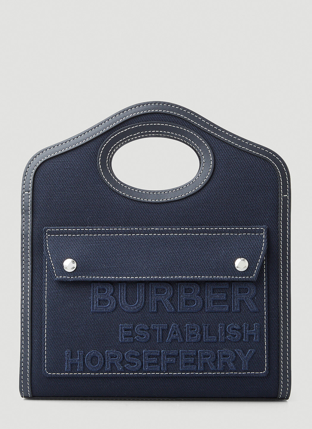 Burberry Pocket Medium Tote Bag in Blue LN CC