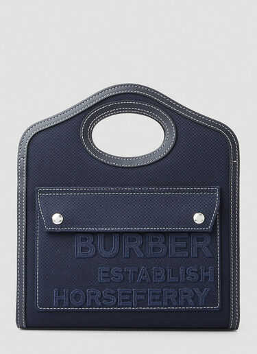 Burberry Pocket 中号托特包 蓝 bur0248094