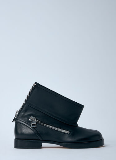 JW Anderson Leather Biker Boots Black jwa0260009