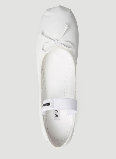Miu Miu Ballerina Flats White miu0252030