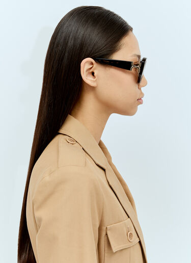 Chloé Marcie 矩形太阳镜  棕 cls0255005