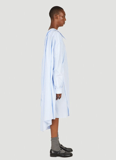 Simone Rocha Four Sleeve Shirt Dress Blue sra0250011