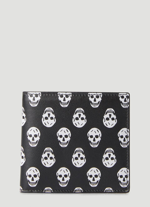Maison Margiela Skull Print Billfold Wallet Black mla0151043