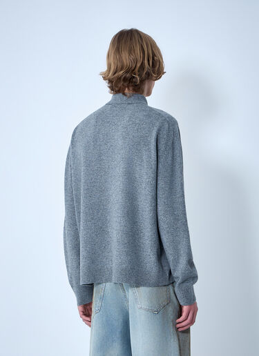Acne Studios Wool Knit Polo Dark Grey acn0164028