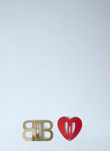 Set Of Two Bazr Lov BB Hair Clips Balenciaga Set Of Two Bazr Lov BB Hair Clips Red bal0262032