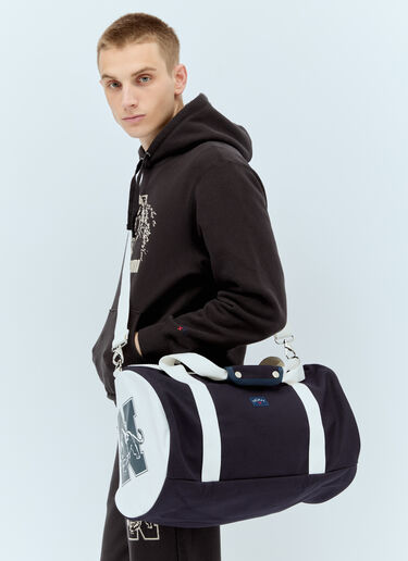 Puma x Noah Logo Print Duffle Bag Navy pun0156001