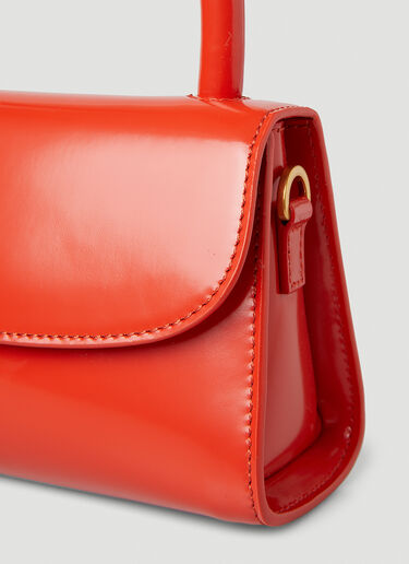 BY FAR Mini Patent Shoulder Bag Red byf0245017