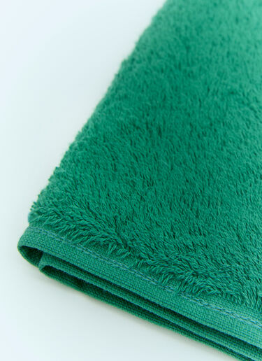 Tekla Logo Patch Bath Towel Green tek0355015