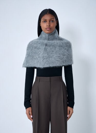 TOTEME Funnel Neck Warmer Grey tot0263090