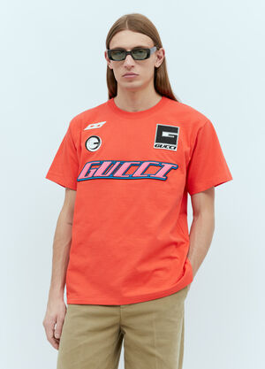 Gucci Logo Emblems T-Shirt Red guc0155061