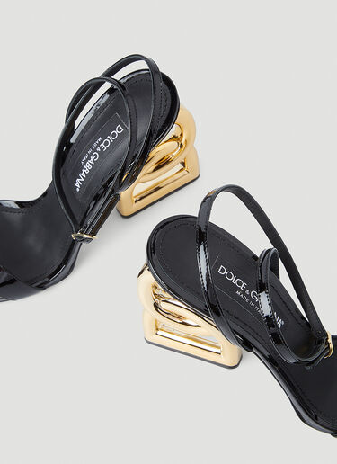 Dolce & Gabbana DG Monogram Wedge Heels Black dol0245032