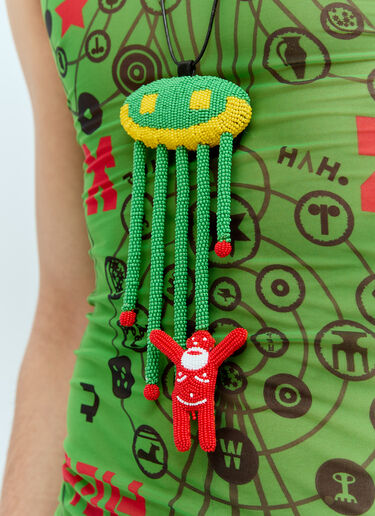 Walter Van Beirendonck Beam Me Up Necklace Green wlt0156034