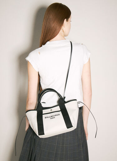 Balenciaga Biarritz Small Tote Bag Cream bal0258022
