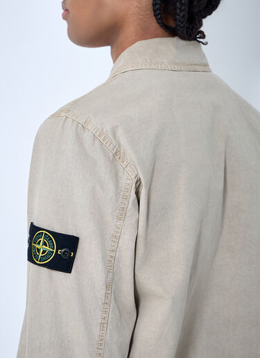 Stone Island 罗盘贴饰衬衫  米色 sto0160012