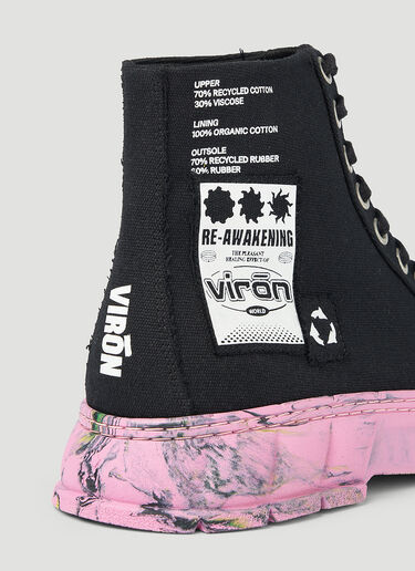 Virón 徽标贴饰鞋头运动鞋 黑色 vir0348007