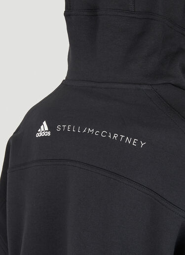 adidas by Stella McCartney Cropped Hooded Sweatshirt Black asm0248002