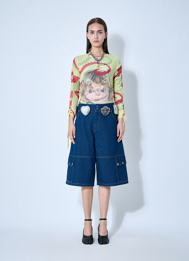 Chopova Lowena バラストメッシュトップ  イエロー cho0360003