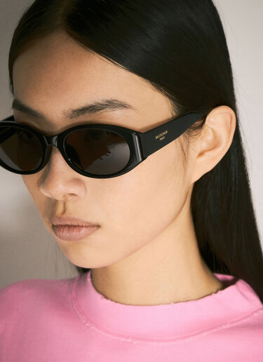 Balenciaga 圆形太阳镜 黑色 bcs0257002