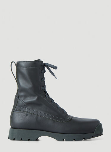 Jil Sander Combat Boots Green jil0146045