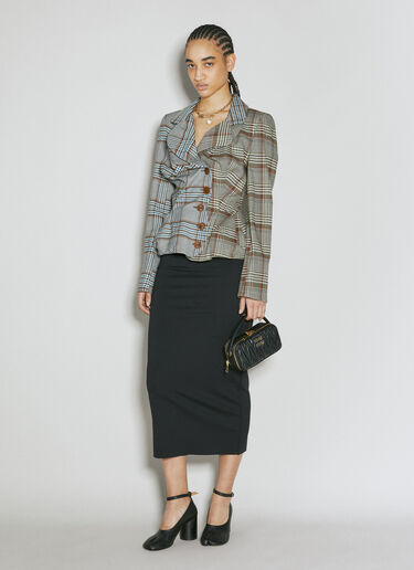 Vivienne Westwood Drunken 精裁西装外套 灰色 vvw0253008
