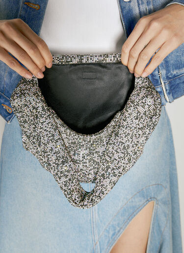 Crystal Mesh Armpit Bag KARA Crystal Mesh Armpit Bag Grey kar0253003