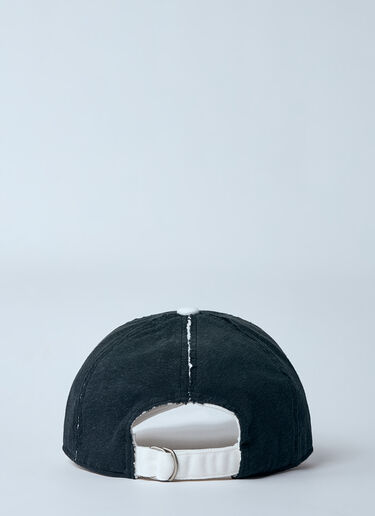 Acne Studios Logo Stampe Baseball Cap Black acn0359006