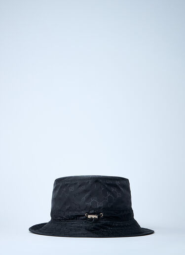 Gucci Logo Motif Bucket Hat Black guc0261046