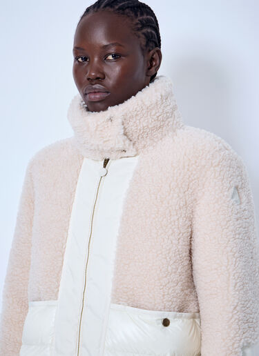 Moncler グロリュー フーデッド テディ ショート ダウン ジャケット グリーン mon0266048