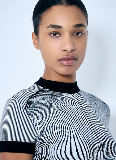 Jean Paul Gaultier Morphing Pinstripe Top Grey jpg0259014