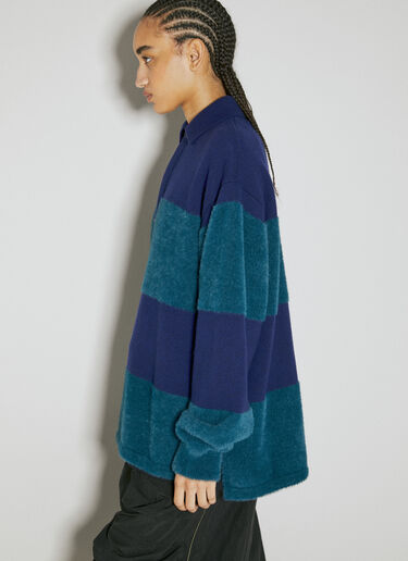 Stripe Knit Polo Sweater Eytys Stripe Knit Polo Sweater Blue eyt0354012