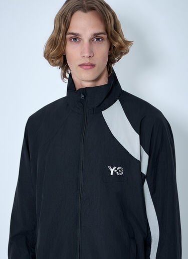Y-3 Raw Edge 3 Stripes Nylon Shell Jacket Black yyy0364017