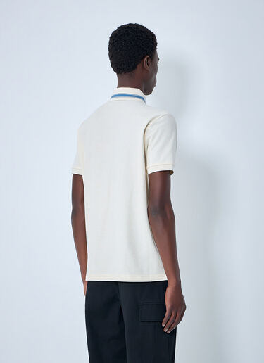 Moncler Polo Shirt with Contrast Collar White mon0164026