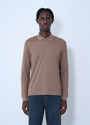 Lacoste Silk Polo Shirt Beige lac0162003
