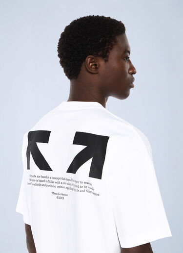 Half Arrow Skate Logo T-Shirt Off-White Half Arrow Skate Logo T-Shirt White ofw0162058