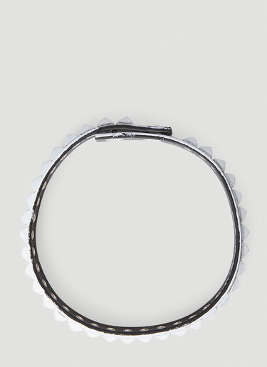 MM6 Maison Margiela Studded Choker Necklace White mmm0152012