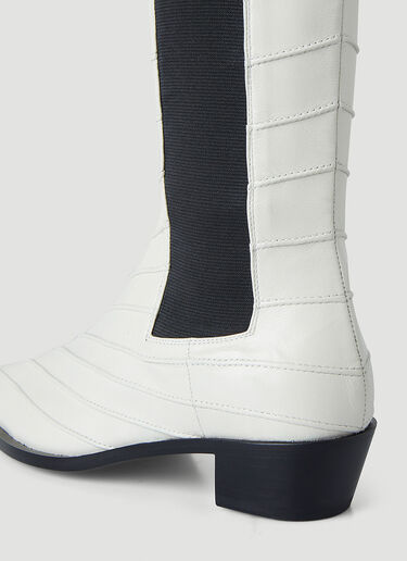 Peter Do Chevron Ankle Boots White ptd0246031