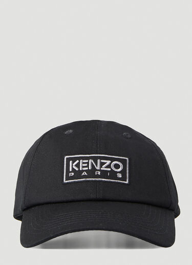 Kenzo 로고 자수 베이스볼 캡 블랙 knz0250052
