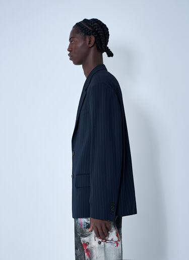 Acne Studios Single-Breasted Blazer Navy acn0162017