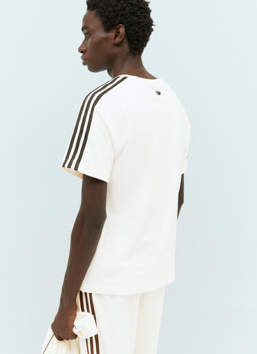 adidas by Wales Bonner 로고 아플리케 티셔츠 화이트 awb0354003