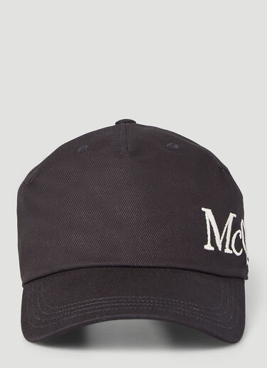Alexander McQueen Embroidered-Logo Baseball Cap Black amq0146066