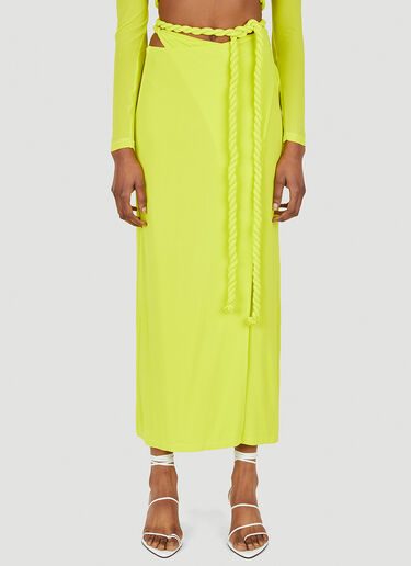 Dion Lee Rope Wrap Skirt Yellow dle0247005