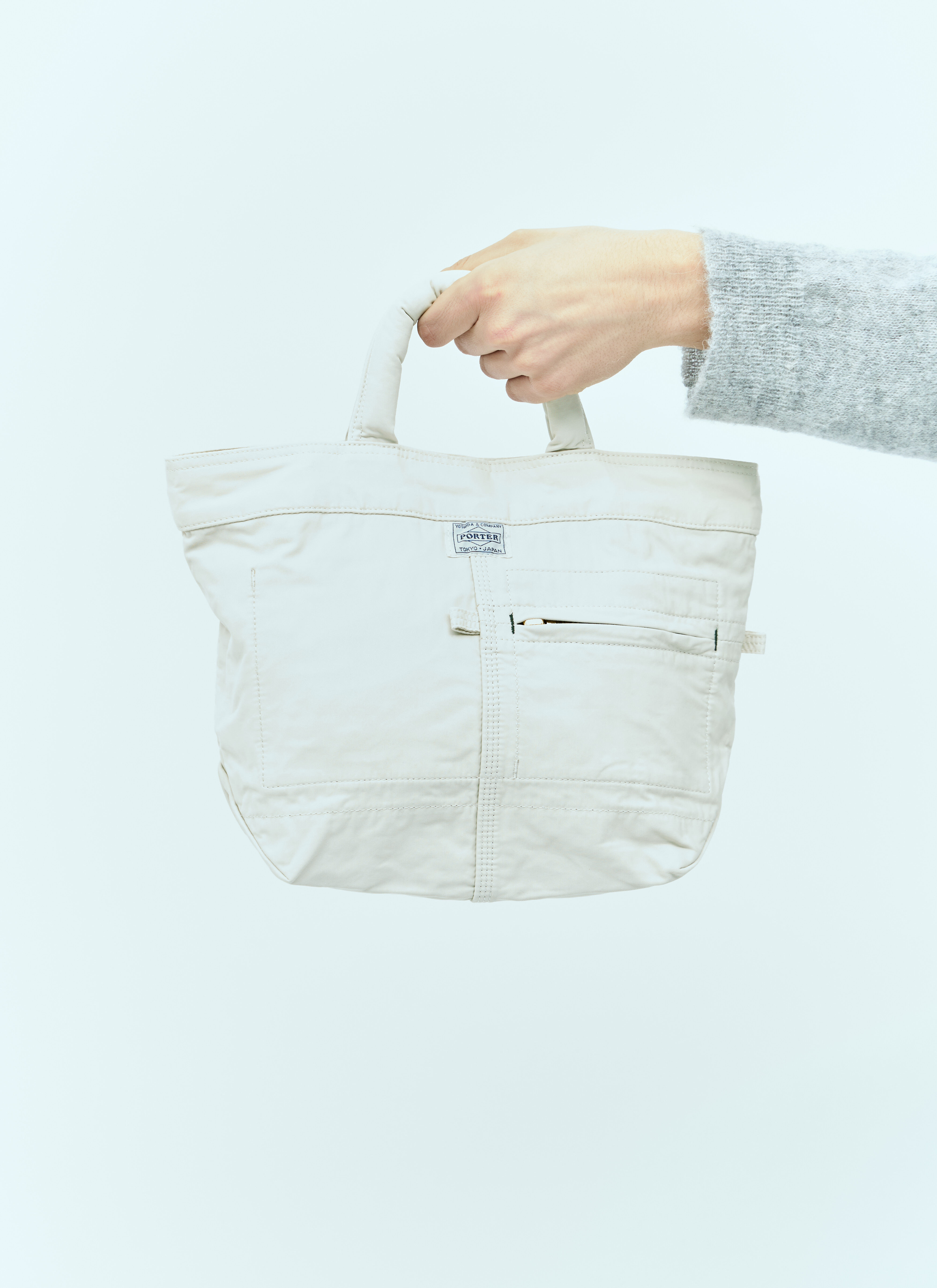 Porter-Yoshida & Co Men's' Mile Mini Tote Bag in White | LN-CC®