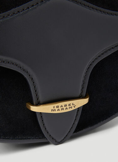 Botsy 刺繍入りレザー スモール ショルダー バッグ Isabel Marant Botsy 刺繍入りレザー スモール ショルダー バッグ ブラック ibm0253043