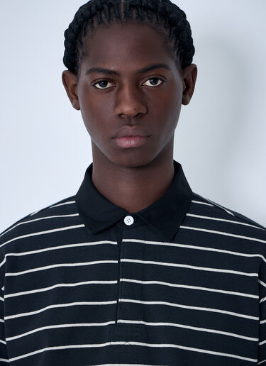 Stüssy Striped Polo Shirt Black sts0163005