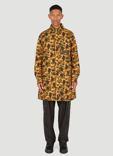 8 Moncler Palm Angels Camouflage Coat Red mpa0346011