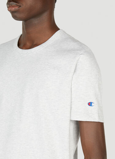 Champion Logo Embroidered T-Shirt Light Grey cha0152024